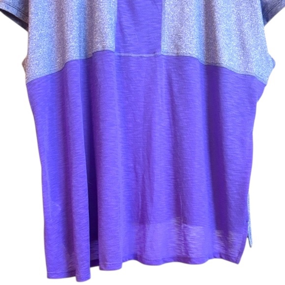 NWOT-MTA Sport Purple Layered Short Sleeve Top - Picture 7 of 9